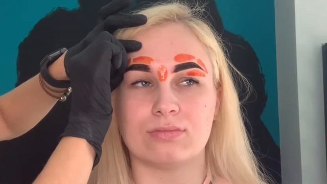 Окрашивание бровей хной Brow Xenna для БЛОНДИНКИ | Коррекция воском - весь процесс смотреть онлайн
