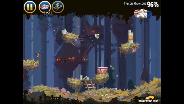 Angry Birds Star Wars 5-24 Moon of Endor Millennium Falcon Gold Medal смотреть онлайн