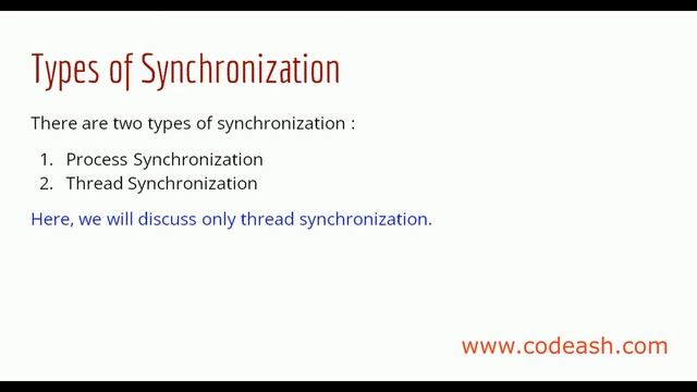 Synchronization in java | types of synchronization in java смотреть онлайн