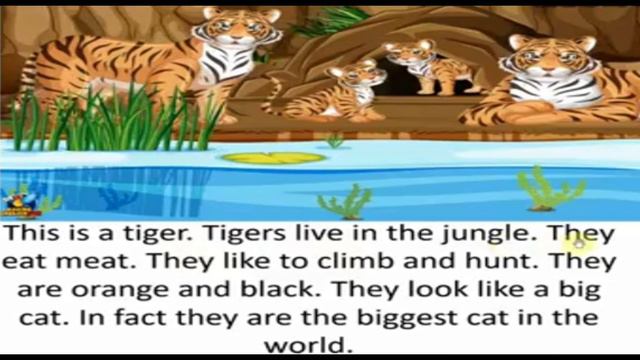 Reading Comprehension / Forest Animals For Kids/ Wild Animals/ English Reading/ Animal/ Wild/ Fores