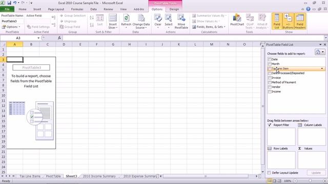Excel 2010 - Create a PivotTable смотреть онлайн