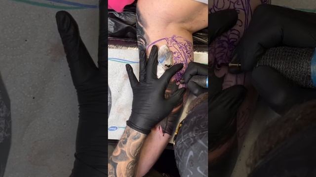 Voo-doo sleeve Tattoo (TIME LAPSE) смотреть онлайн