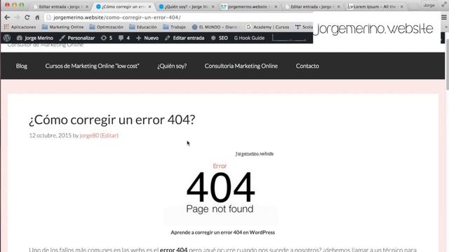 ¿Cómo corregir un error 404 en WordPress? смотреть онлайн