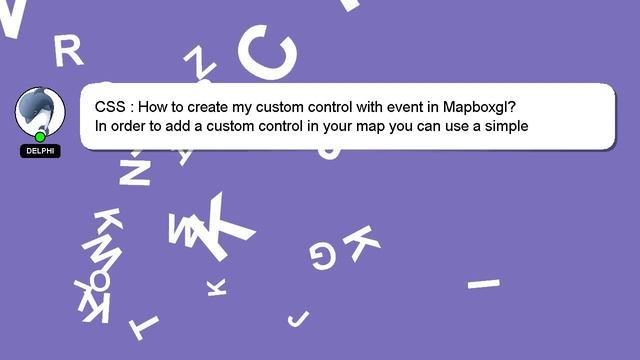 CSS : How to create my custom control with event in Mapboxgl? смотреть онлайн