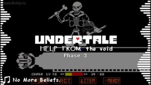 Undertale Help From The Void | Animated Soundtrack