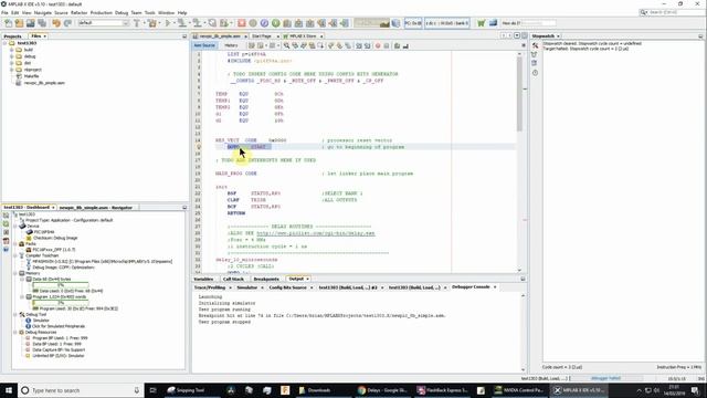 MPLAB X counting instruction cycles using the stopwatch смотреть онлайн