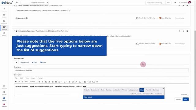 How to create a protocol | SciNote tutorial смотреть онлайн