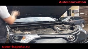 Установка газового упора капота Toyota Rav 4