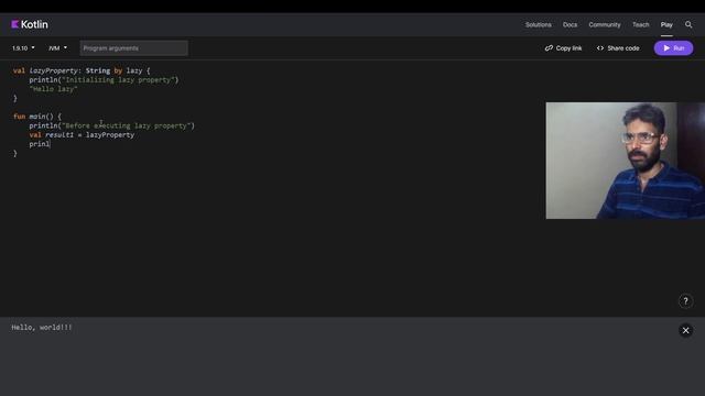 Lazy delegate in Kotlin смотреть онлайн