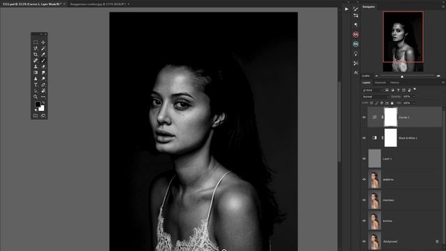 Photoshop с нуля | Ретушь портрета смотреть онлайн