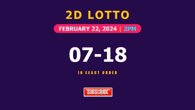 Lotto Result Today 2pm February 22, 2024 Swertres Ez2 Pcso смотреть онлайн