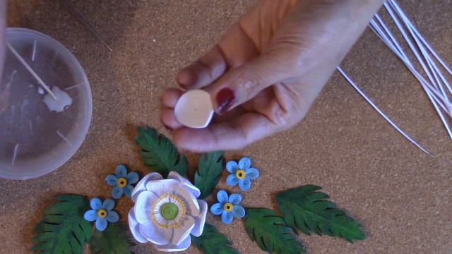 How to quill 3D White Anemone || #quilling смотреть онлайн