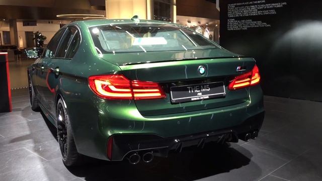 BMW M5 Competition in BMW Individual Verde Ermes Metallic смотреть онлайн