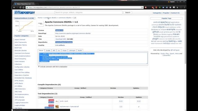 Importing dependencies into Maven project in Eclipse смотреть онлайн
