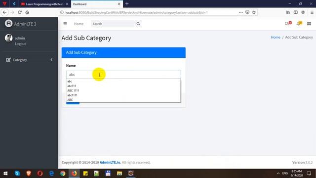 Build Completed Ecommerce with JSP-Servlet and Hibernate - Part 9 - Subcategories Management смотреть онлайн