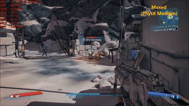 Borderlands 2 (HD 7850/Phenom II X4) [MAXED] смотреть онлайн