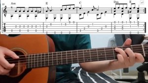 Baby One More Time (Britney Spears) - Easy Fingerstyle Guitar Playthrough Tutorial Lesson With Tabs