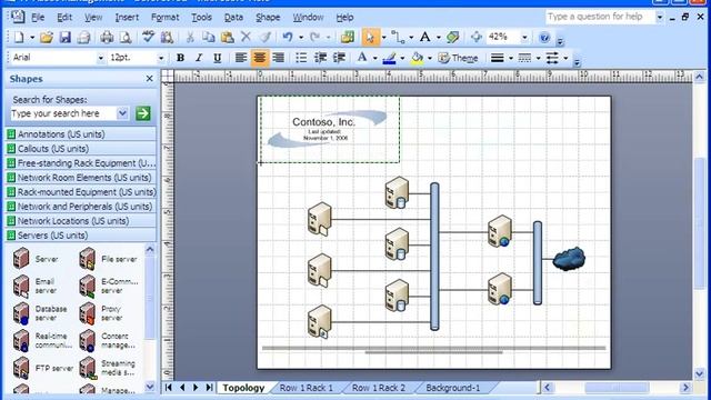 Visio 2007 Demo: Create a background and watermark смотреть онлайн