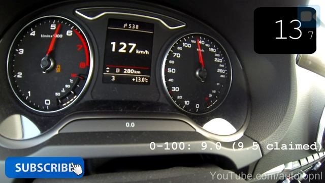 2013 Audi A3 1.4 TFSI Sportback 0-159 km/h NICE! Acceleration смотреть онлайн