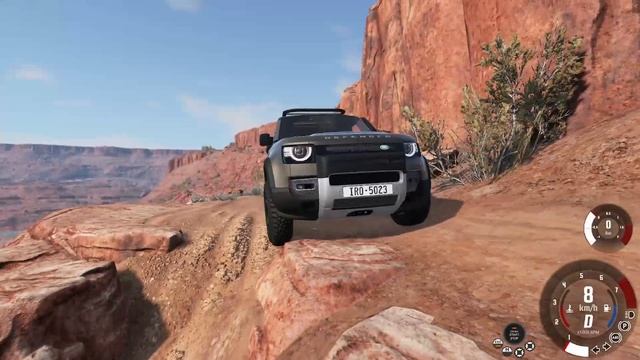 Off Roading In The Land Rover Defender (Beamng.Drive) смотреть онлайн
