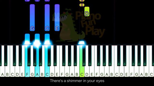 ABBA - Andante Andante - EASY Piano CHORDS TUTORIAL by Piano Fun Play смотреть онлайн