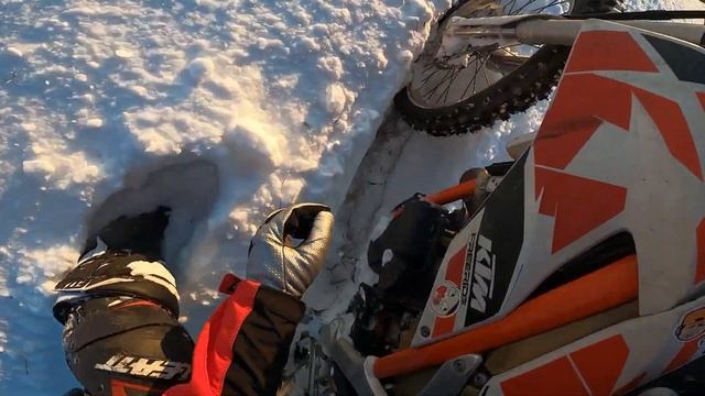 Ктм Фрирайд 250. Лучше любого снегохода! смотреть онлайн