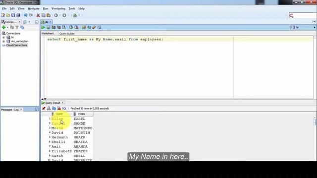 Oracle SQL Certified Beginner to advanced - Retrieving Data - Using Column Aliases - Video 16 - 202 смотреть онлайн