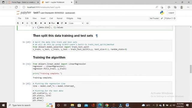 Task 1 : Prediction using Supervised Machine Learning #task1 #gripmay22 #python смотреть онлайн
