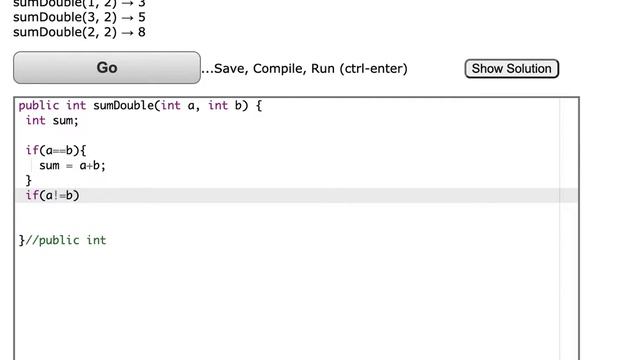 Java: CodingBat– Warmup-1– sumDouble смотреть онлайн