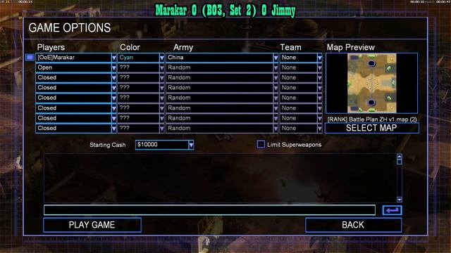 C&C Generals Zero Hour 150$ Relax Insane New Maps Tournament - Marakar vs JimmyBangFrog смотреть онлайн