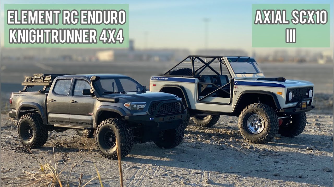 Axial SCX10 III vs Element RC Enduro Knightrunner - ОПЫТ против НОВИЧКА! | axial vs element rc смотреть онлайн