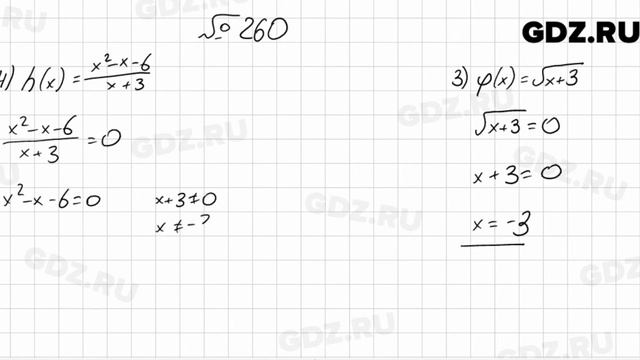 № 260 - Алгебра 9 класс Мерзляк смотреть онлайн
