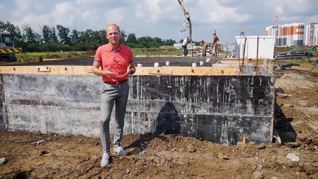 Заливка монолитной плиты в КП "Близкий" | Строительство дома в Краснодаре смотреть онлайн