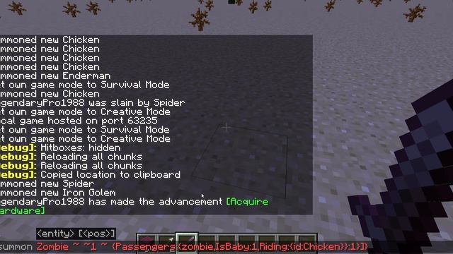 How to summon a chicken jockey/spider jockey in Minecraft Java Edition! смотреть онлайн