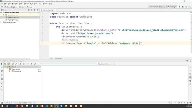 Selenium with Python Tutorial 33-Python UnitTest|Assertions|assertEqual & assertNotEqual смотреть онлайн