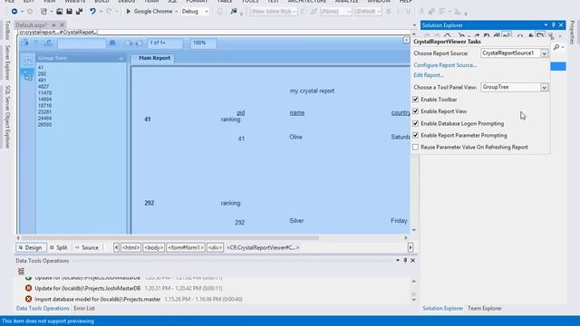 How To Use Crystal Reports In ASP.NET Using Visual Studio 2012