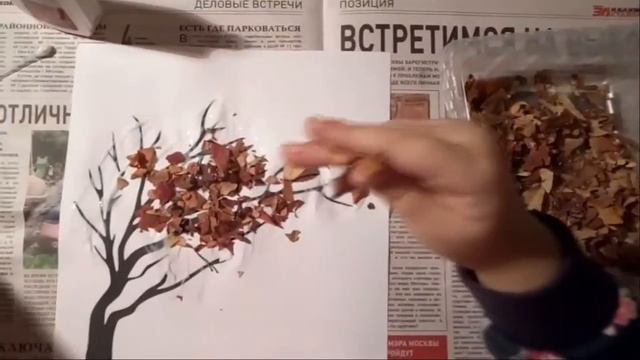 Аппликация из листьев - поделки с ребенком смотреть онлайн