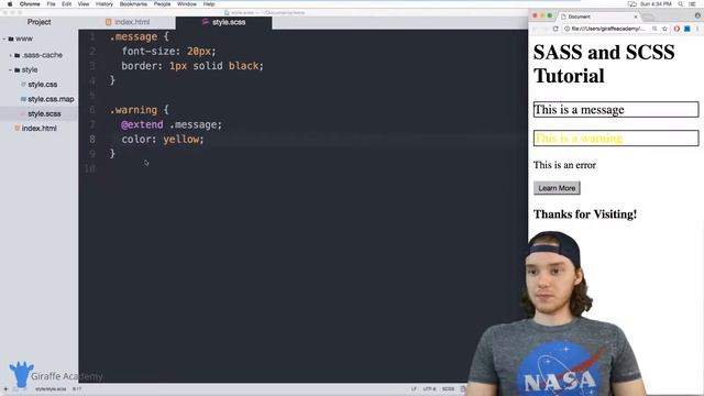 Extend & Inheritance | Sass & Scss | Tutorial 10 смотреть онлайн