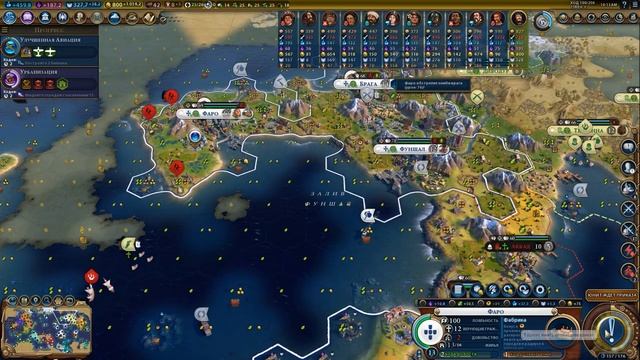 Civilization 6 ⚓ПОРТУГАЛИЯ⚓ На божестве. #8 смотреть онлайн