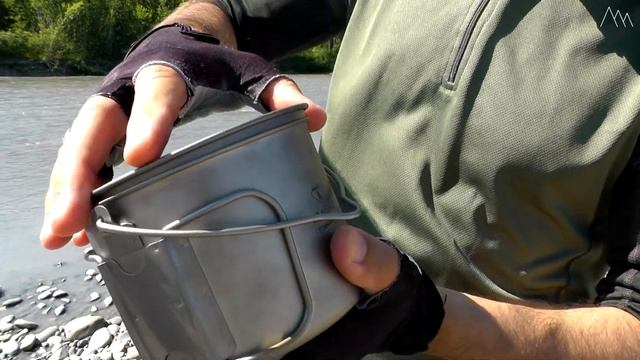 Костровой ТИТАНОВЫЙ котелок TOMSHOO Titanium 900 ml для соло походов. Котелок с Aliexpress (Китай) смотреть онлайн