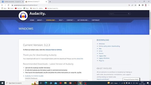 How To Download Audacity in windows 7 8 10 11 || Download Audacity Latest version 2023 смотреть онлайн