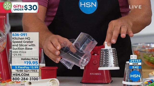 Kitchen HQ Speed Grater and Slicer with Suction Base смотреть онлайн