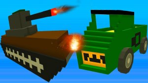 Blocky Demolition Derby, Видео про машинки, танки, тачки, уничтожай соперника в гонках