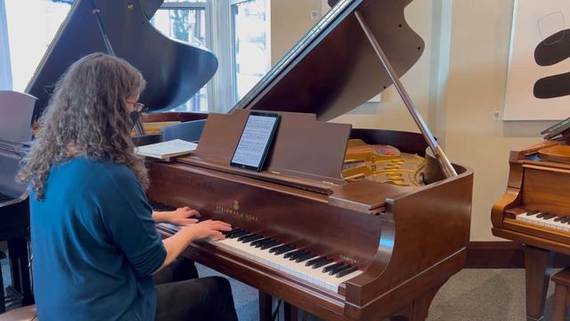 Kate Playing On Our 1923 Steinway & Sons Grand Piano Model M смотреть онлайн