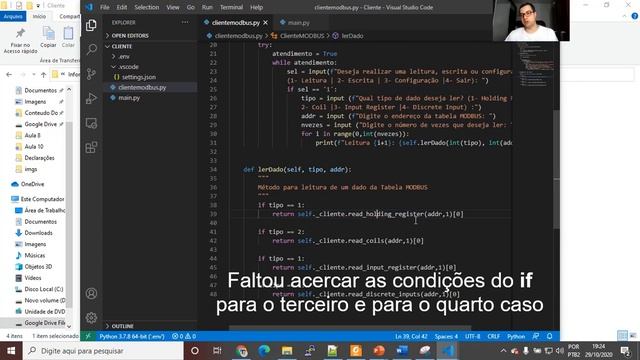 Protocolo MODBUS: Desenvolvimento de um Cliente MODBUS em Python смотреть онлайн