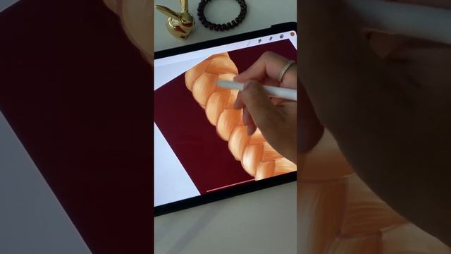 Как рисовать косичку. Рисуем волосы в Procreate на iPad. смотреть онлайн