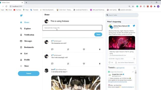 Twitter clone demonstration смотреть онлайн
