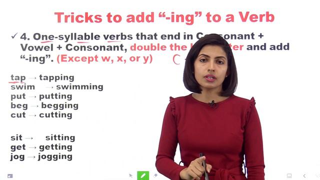 English ing trick || Verb + ing || English ing rules || ing Verbs | Vidya Saa | Kanchan English смотреть онлайн