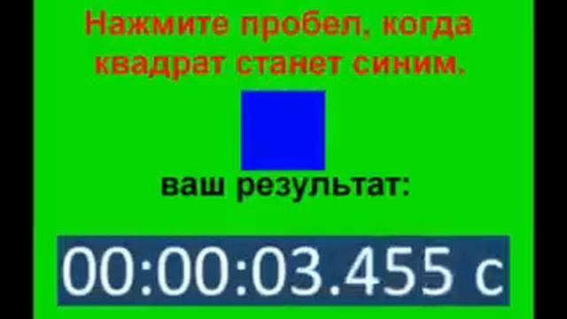 Тест на реакцию или скорость реакции / Online Reaction Time Test смотреть онлайн