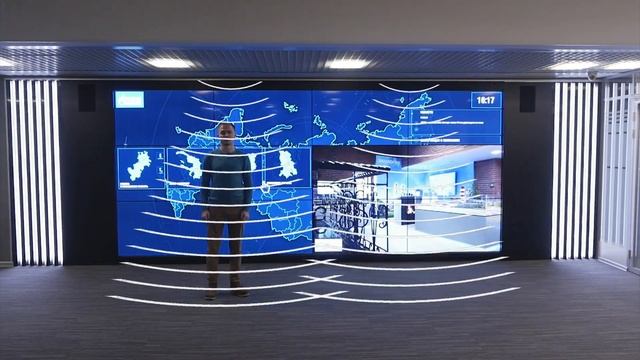 Интерактивная видеостена во входной зоне ТГК-1 смотреть онлайн